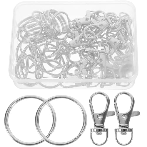 ARTSEWPLY 1 Schachtel Rotierbare Metall Ringe für Handtaschen Teiliges Set Karabinerhaken und Schlüsselringen für Taschen Riemen und DIY Projekte von ARTSEWPLY