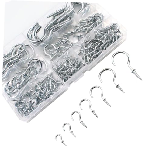 ARTSEWPLY 1 Schachtel Teiliges Schraubhaken Weiß Verzinkt Fragezeichen Förmige Wandhaken für Küche und Innenbereich Vielseitige Sundries Haken zur Platzsparenden Organisation von Tassen von ARTSEWPLY