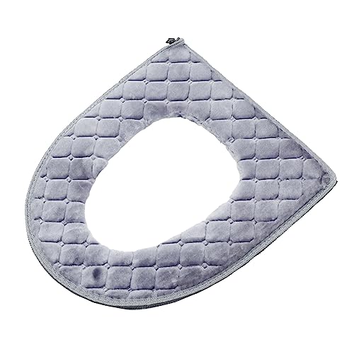ARTSEWPLY 1 Stück Weiches Dickes Toilettensitzkissen Universeller Waschbarer Toilettenbezug für Badezimmer Graue Plüschige Auflage mit Reißverschluss für und Hygiene ARTSEWPLY 1 Stück Weiches Dickes Toilettensitzkissen Universeller Waschbarer Toilettenbezug für Badezimmer Graue Plüschige Auflage mit Reißverschluss für und Hygiene von ARTSEWPLY