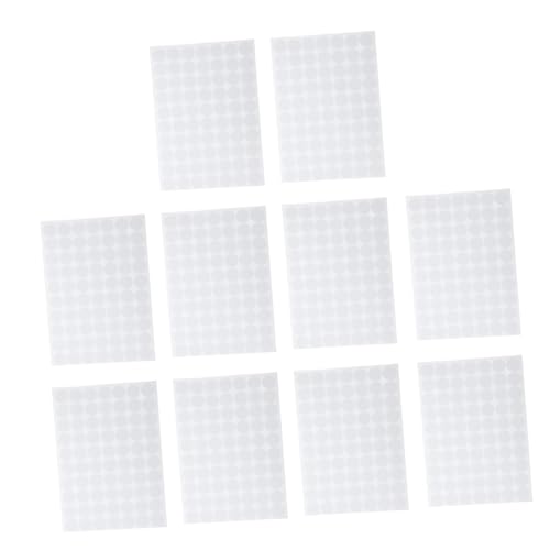 ARTSEWPLY 10 Blatt Doppelseitige Runde Klebepunkte Selbstklebend Spurlos Ablösbar Vielseitig für DIY Basteln Metall Kunststoff Geeignet Leicht Tragbar und Rückstandsfrei von ARTSEWPLY
