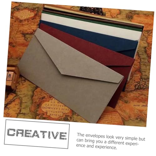 ARTSEWPLY 10 Sätze Bunte Briefumschläge mit Liniiertem Schreibpapier Teiliges Briefpapier Stabile Einladungskarten Umschläge aus Hochwertigem Papier zum Beschriften und Verschenken von ARTSEWPLY