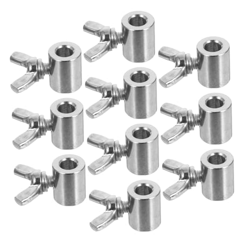 ARTSEWPLY 10 Stück Edelstahl Stahlseilklemme Sicher Butterfly Kabelclip Für Einzeldraht Doppeldraht Werkzeugfreie Montage Für Bootsverzurrung Zaunbau Klettern Vielseitige Befestigung ARTSEWPLY 10 Stück Edelstahl Stahlseilklemme Sicher Butterfly Kabelclip Für Einzeldraht Doppeldraht Werkzeugfreie Montage Für Bootsverzurrung Zaunbau Klettern Vielseitige Befestigung von ARTSEWPLY