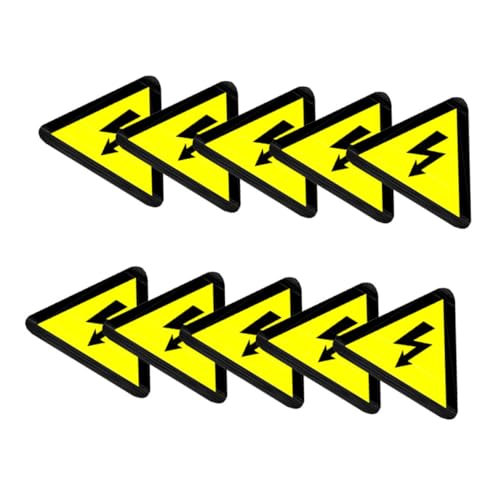 ARTSEWPLY 10 Stück Hochspannung Warnaufkleber Dreieckige Elektrische Warnung Aufkleber Gelb Wetterfest Hitzebeständig Sicherheitszeichen für Arbeitsplatz und Elektrische Anlagen ARTSEWPLY 10 Stück Hochspannung Warnaufkleber Dreieckige Elektrische Warnung Aufkleber Gelb Wetterfest Hitzebeständig Sicherheitszeichen für Arbeitsplatz und Elektrische Anlagen von ARTSEWPLY