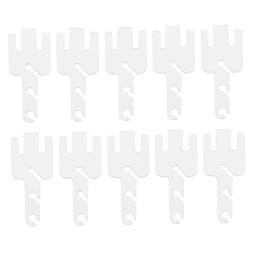 ARTSEWPLY 10 Stück Spannerzubehör Fenster Spannstange Garnstrickmaschine Addi Express King Size Strickmaschine Strickgabeln Strickmaschinenfadenspanner Nähfadenspannung Plastik Transparent von ARTSEWPLY