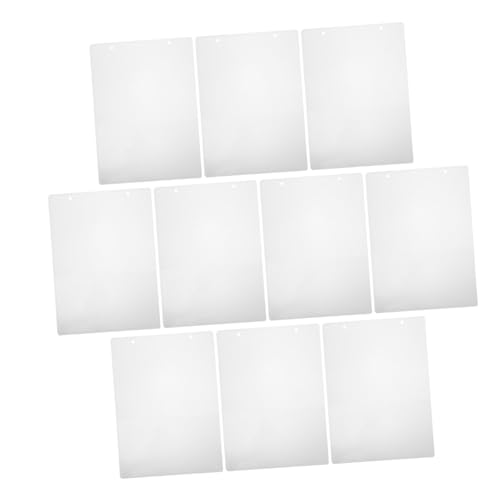 ARTSEWPLY 10 Stück Teiliges Klarsichthüllen aus Abs Transparent Papier Schutzhüllen mit Aufhängeloch für Poster Dokumente Schutz und Klare Sicht für Büro und Werbung von ARTSEWPLY