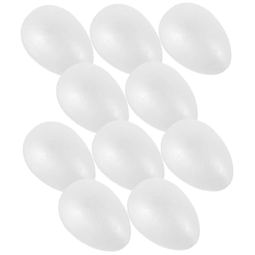 ARTSEWPLY 10 Stück Teiliges Künstliche Schaumstoff-Eier Glatte DIY Ostereier für Bastelprojekte Unbemalt Leichte Osterdekoration als Foto-Requisite und Tischdeko ARTSEWPLY 10 Stück Teiliges Künstliche Schaumstoff-Eier Glatte DIY Ostereier für Bastelprojekte Unbemalt Leichte Osterdekoration als Foto-Requisite und Tischdeko von ARTSEWPLY