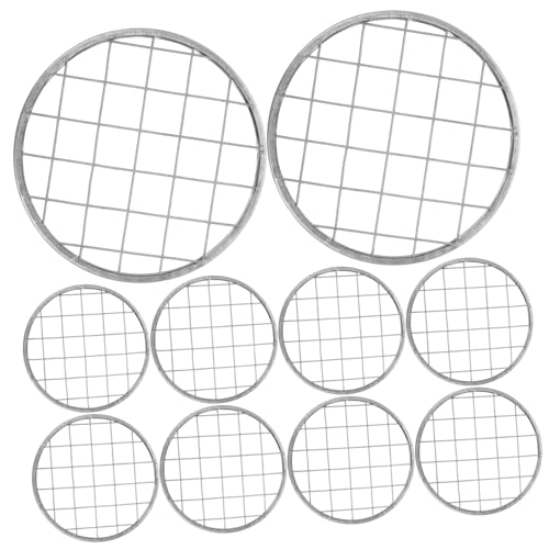 ARTSEWPLY 10 Stück Teiliges Mason Jar Blumengitter aus Robustem Eisen Abnehmbares Metall Blumengitter für Einmachgläser Stilvolles Vaseinsatz Design Langlebig und Vielseitig für von ARTSEWPLY