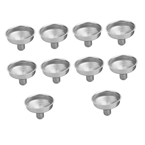 ARTSEWPLY 10 Stück Teiliges Mini Edelstahltrichter Kompakt und Langlebig zum Befüllen von Gewürzpulver Öl und Flüssigkeiten Einfache Reinigung Vielseitig für Küche und Haushalt Geeignet von ARTSEWPLY