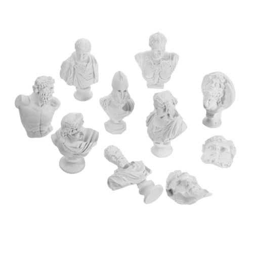 ARTSEWPLY 10 Stück Teiliges Mini Harz Statuen Nordic Stil Griechische Skulpturen Desktop Dekoration Kunstharz Figuren für Wohnzimmer Schlafzimmer Büro von ARTSEWPLY