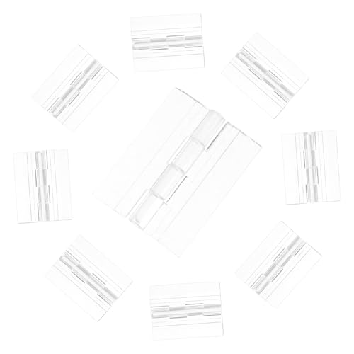 ARTSEWPLY 10 Stück Teiliges Transparente Acryl Scharniere Faltbare Möbel Scharniere aus Robustem Acryl für Schranktüren Vielseitig Einsetzbar und Langlebig für Heimwerker und Möbelreparatur von ARTSEWPLY