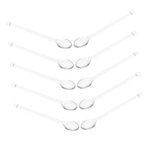ARTSEWPLY 10stücke Glaslöffelchen Zum Rühren Transparente Glaslöffel Für Kaffee Und Tee Hitzebeständige Glasrührstäbchen Klare Teelöffel Für Zuhause Und Party ARTSEWPLY 10stücke Glaslöffelchen Zum Rühren Transparente Glaslöffel Für Kaffee Und Tee Hitzebeständige Glasrührstäbchen Klare Teelöffel Für Zuhause Und Party von ARTSEWPLY