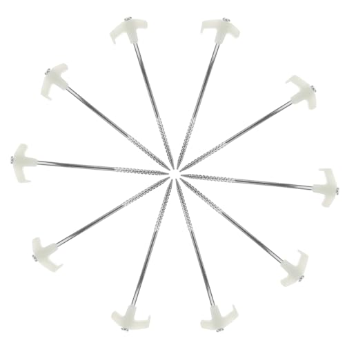 ARTSEWPLY 10 Stück Teiliges Zeltheringe aus Edelstahl Hohe Festigkeit Spiralförmige Campingheringe für Harte Böden Robust und Wiederverwendbar Geeignet für Zelte im Outdoor und Bergbereich von ARTSEWPLY