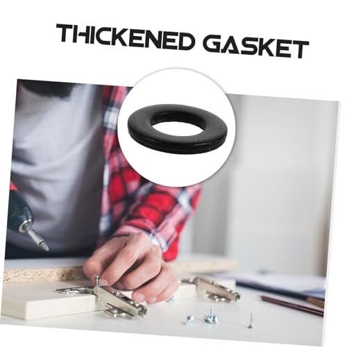 ARTSEWPLY 100 Stück Flach Unterlegscheiben Innendurchmesser Außendurchmesser Dicke Stahl Unterlegscheiben mit Oxidoberfläche für Reparatur und Befestigung von Schrauben von ARTSEWPLY