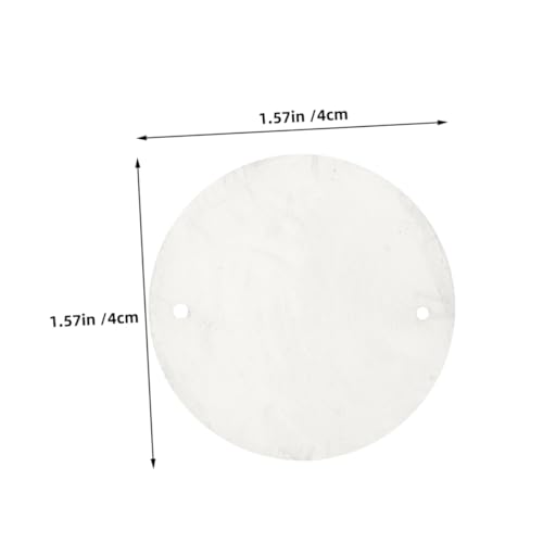 ARTSEWPLY 100 Stück Runde Muschelscheiben mit Doppelbohrung Robuste Naturperlmutt Scheiben für DIY Windspiele Vorhänge Lampendekorationen Bastelbedarf Stilvolle Muscheln zum Basteln ARTSEWPLY 100 Stück Runde Muschelscheiben mit Doppelbohrung Robuste Naturperlmutt Scheiben für DIY Windspiele Vorhänge Lampendekorationen Bastelbedarf Stilvolle Muscheln zum Basteln von ARTSEWPLY