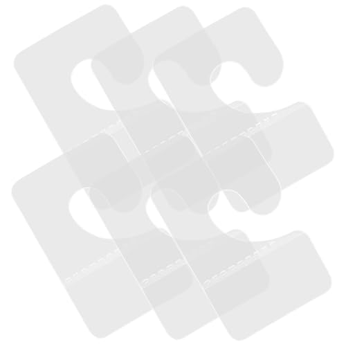 ARTSEWPLY 100 Stück Selbstklebende Transparente Wandhaken aus PVC Starke Haftung Klare Display Haken für Einzelhandel zum Aufhängen von Anhängebügeln Lochwand und Regalbefestigung von ARTSEWPLY