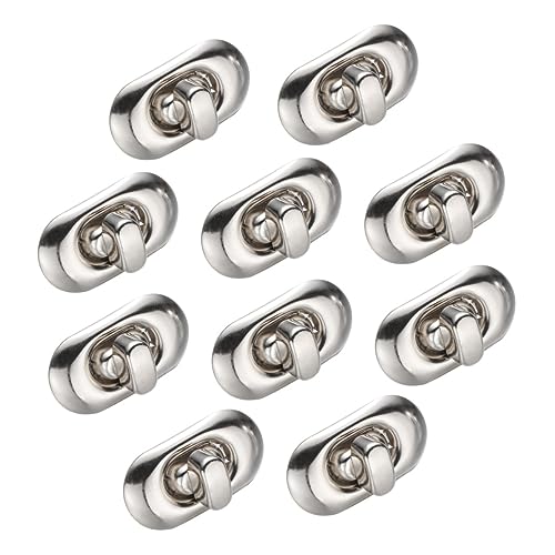 ARTSEWPLY 10stücke Drehverschluss Für Geldbörsen Schloss Für Taschen Aus Metall Drehverschluss Für Taschen Schloss Für Geldbörsen Für Lederhandtaschen Silber ARTSEWPLY 10stücke Drehverschluss Für Geldbörsen Schloss Für Taschen Aus Metall Drehverschluss Für Taschen Schloss Für Geldbörsen Für Lederhandtaschen Silber von ARTSEWPLY