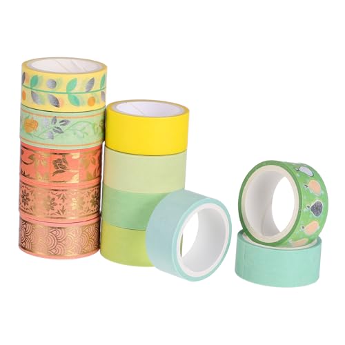 ARTSEWPLY 12 Rollen Washi Tape Goldfolien Dekoratives Klebeband für DIY Scrapbooking Planer Geschenkverpackung Handbuch Dekoration mit Aquarellmuster ARTSEWPLY 12 Rollen Washi Tape Goldfolien Dekoratives Klebeband für DIY Scrapbooking Planer Geschenkverpackung Handbuch Dekoration mit Aquarellmuster von ARTSEWPLY