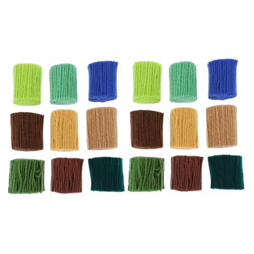 ARTSEWPLY 18 Stück Teiliges Acryl Pre cut Latch Hook Garn Dicke Knüpfwolle für Teppiche Kissen Decken Farbverlaufendes DIY Häkelgarn für Stricken und Handwerk Langlebig und Pflegeleicht von ARTSEWPLY