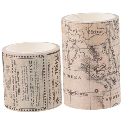ARTSEWPLY 2 Rollen Vintage Klebeband für DIY Scrapbooking Retro Design Tape für Handbuch und Bildbuchdekoration Selbstklebend und Leicht zu Verarbeiten für Partys und Kreative Projekte ARTSEWPLY 2 Rollen Vintage Klebeband für DIY Scrapbooking Retro Design Tape für Handbuch und Bildbuchdekoration Selbstklebend und Leicht zu Verarbeiten für Partys und Kreative Projekte von ARTSEWPLY