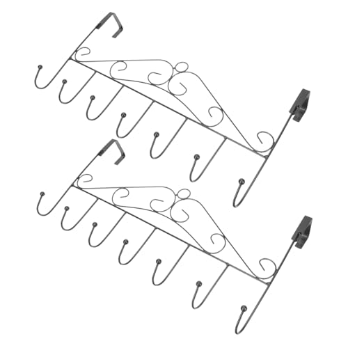 ARTSEWPLY 2 STÜCK Türhaken zum Einhängen ohne Bohren Multifunktionale Aufbewahrung für Jacken Taschen Schals Robuste Metallhaken für Garderobe Platzsparender Tür Organizer Schwarz ARTSEWPLY 2 STÜCK Türhaken zum Einhängen ohne Bohren Multifunktionale Aufbewahrung für Jacken Taschen Schals Robuste Metallhaken für Garderobe Platzsparender Tür Organizer Schwarz von ARTSEWPLY