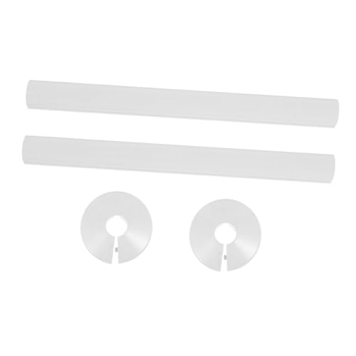 ARTSEWPLY 2 Sätze Heizungsrohr Abdeckungen und Rosetten aus Kunststoff Dekorative Verkleidung für Wasserrohre und Heizkörper Korrosionsbeständig Einfache Montage Weiß von ARTSEWPLY