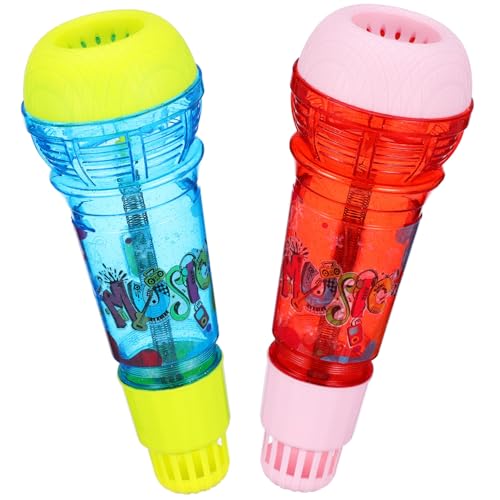 ARTSEWPLY 2 Stk. Echo Mikrofon Leichte Kunststoff Mikrofon Requisiten mit Integriertem Echo Klang Bunte Mikrofone ohne Batterie für Partys und Karaoke Spaß ARTSEWPLY 2 Stk. Echo Mikrofon Leichte Kunststoff Mikrofon Requisiten mit Integriertem Echo Klang Bunte Mikrofone ohne Batterie für Partys und Karaoke Spaß von ARTSEWPLY