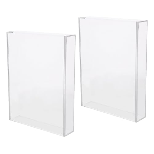 ARTSEWPLY 2 Stück Acryl Displaybox Transparente Vitrine für Trockenblumen Schmuck und Kleine Gegenstände mit Praktischem Ausziehdeckel für Hochzeiten Partys und Kinderzimmer von ARTSEWPLY
