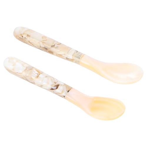 ARTSEWPLY 2 Stück Dessertlöffel aus Natürlicher Muschel Glänzend Poliert Robust und Rostfrei für Kaffee Eis und Kuchen im Haushalt ARTSEWPLY 2 Stück Dessertlöffel aus Natürlicher Muschel Glänzend Poliert Robust und Rostfrei für Kaffee Eis und Kuchen im Haushalt von ARTSEWPLY