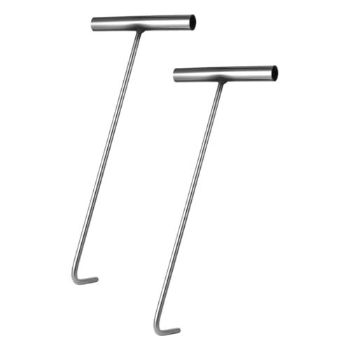 ARTSEWPLY 2 Stück Edelstahl T förmiger Schachthaken Rostfrei Korrosionsbeständig Blunt Tip Sicheres Hebewerkzeug Für Kanaldeckel Öffnen Leicht Tragbar Vielseitig ARTSEWPLY 2 Stück Edelstahl T förmiger Schachthaken Rostfrei Korrosionsbeständig Blunt Tip Sicheres Hebewerkzeug Für Kanaldeckel Öffnen Leicht Tragbar Vielseitig von ARTSEWPLY