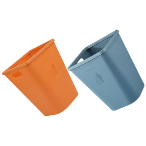 ARTSEWPLY 2 Stück Großer Müllbehälter ohne Deckel aus Kunststoff in Blau und Orange Kompakter Abfalleimer für Schlafzimmer Büro Bad und Haushalt Moderner Küchenabfallbehälter zur Einfachen ARTSEWPLY 2 Stück Großer Müllbehälter ohne Deckel aus Kunststoff in Blau und Orange Kompakter Abfalleimer für Schlafzimmer Büro Bad und Haushalt Moderner Küchenabfallbehälter zur Einfachen von ARTSEWPLY