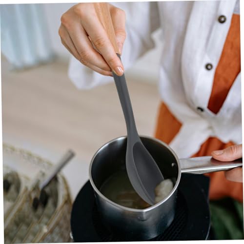 ARTSEWPLY 2 Stück Großer Silikon kochlöffel mit Ergonomischem Holzgriff Hitzebeständig und Antihaftfreundlich zum Rühren Servieren und Mischen Küche von ARTSEWPLY