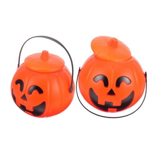 ARTSEWPLY 2 Stück Halloween-Kürbis-Eimer Halloween -Kürbis -Eimer kleiner Kürbiseimer Kürbisbehälter Süßigkeiten tragbarer pp Orange ARTSEWPLY 2 Stück Halloween-Kürbis-Eimer Halloween -Kürbis -Eimer kleiner Kürbiseimer Kürbisbehälter Süßigkeiten tragbarer pp Orange von ARTSEWPLY