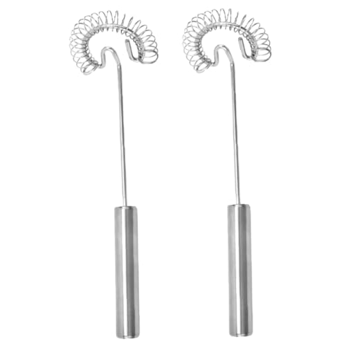 ARTSEWPLY 2 Stück Handbetriebener Edelstahl Eierquirl Manueller Milchaufschäumer und Eierrührer Handlicher Küchenmixer für Schnelles Aufschäumen und Backen Praktisch und Leicht zu Reinigen ARTSEWPLY 2 Stück Handbetriebener Edelstahl Eierquirl Manueller Milchaufschäumer und Eierrührer Handlicher Küchenmixer für Schnelles Aufschäumen und Backen Praktisch und Leicht zu Reinigen von ARTSEWPLY