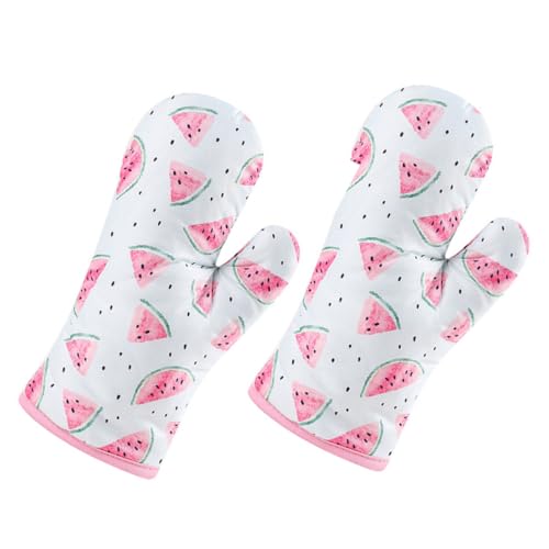ARTSEWPLY 2 Stück Hitzebeständige Polyester Ofenhandschuhe mit Wassermelonen Küchenhandschuhe zum Backen Grillen und Mikrowelle Isolierend und Hitzeschützend für Sicheres Kochen ARTSEWPLY 2 Stück Hitzebeständige Polyester Ofenhandschuhe mit Wassermelonen Küchenhandschuhe zum Backen Grillen und Mikrowelle Isolierend und Hitzeschützend für Sicheres Kochen von ARTSEWPLY
