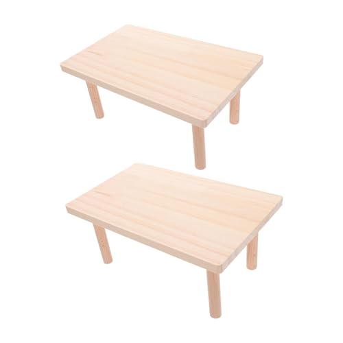ARTSEWPLY 2 Stück Holz Plattform für Hamsterkäfig Teiliges Stabile Kletter und Spielplattform aus Hochwertigem Holz Geeignet für Zwerghamster Rennmäuse und Andere Kleintiere Dekoratives von ARTSEWPLY