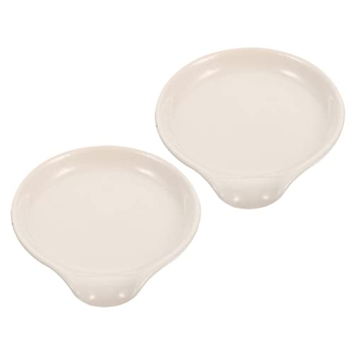 ARTSEWPLY 2 Stück Keramik Löffelablage Küchen Kochlöffelhalter für Suppenlöffel und Spachtel Hitzebeständig Wiederverwendbar Praktische Utensilienablage für Arbeitsplatte in Haushalt und von ARTSEWPLY