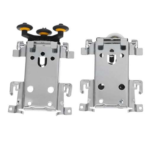 ARTSEWPLY 2 Stück Kleiderschrank Schiebetürrollen Langlebige Türlaufwerke aus Robustem Material Einfache Werkzeuglose Montage Kompatibel mit Verschiedenen Schrank Schiebetürsystemen Mit von ARTSEWPLY