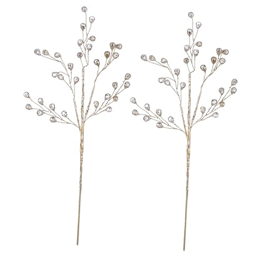 ARTSEWPLY 2 Stück Künstliche Beerenzweige aus mit Funkelnden Perlen Weihnachtsdeko für Adventskranz Christbaumschmuck Festliche Tischdekoration und DIY Weihnachtsarrangements ARTSEWPLY 2 Stück Künstliche Beerenzweige aus mit Funkelnden Perlen Weihnachtsdeko für Adventskranz Christbaumschmuck Festliche Tischdekoration und DIY Weihnachtsarrangements von ARTSEWPLY