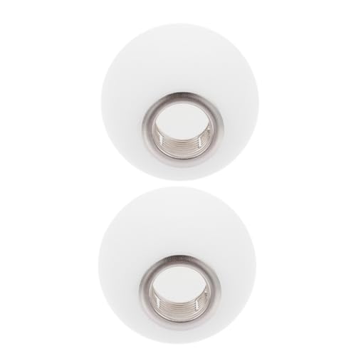 ARTSEWPLY 2 Stück Lampenschirme Gewinde Mattierte Milchglas Kugel Lampenabdeckung Opal Kugelform Lampenschirm für Pendelleuchten Beleuchtung Wohnzimmer Schlafzimmer von ARTSEWPLY