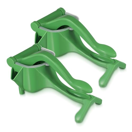 ARTSEWPLY 2 Stück Manuelle Zitruspresse Grün Robuster Hand saftpresse für Orangen Zitronen und Limetten Einfache Bedienung Zeitsparend Langlebig Nährstoffschonend Leicht zu Reinigen von ARTSEWPLY