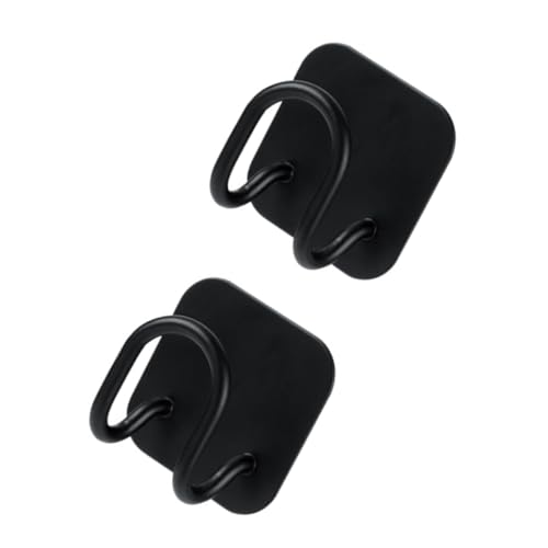 ARTSEWPLY 2 Stück Multifunktionale Wandhaken aus Rostfreiem Stahl Schnurlos Montierbar Platzsparend für Küchenutensilien Schwammhalter und Topfdeckel Modernes Design Schwarz von ARTSEWPLY