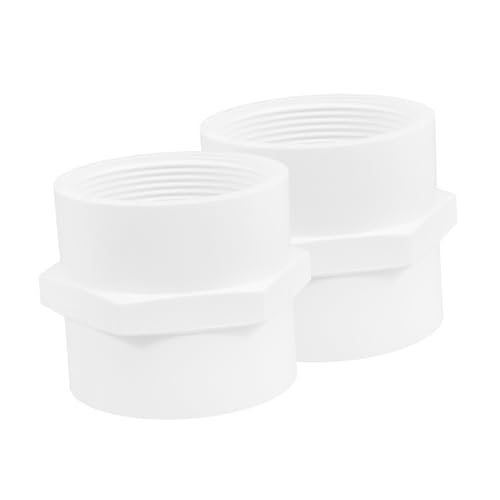 ARTSEWPLY 2 Stück PVC Rohrkupplung mit Innengewinde Teiliges Robuste Upvc Fittings für Kaltwasseranlagen Schlagfest Geeignet für Bewässerung Pools Trinkwasser und Sprinklersysteme von ARTSEWPLY