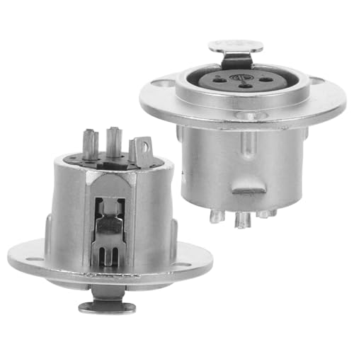 ARTSEWPLY 2 Stück Poliger Xlr Mikrofonbuchse aus Zinklegierung Langlebiger Female Panel Connector Einfache Installation Kompatibel für Patchkabel und Audiogeräte ARTSEWPLY 2 Stück Poliger Xlr Mikrofonbuchse aus Zinklegierung Langlebiger Female Panel Connector Einfache Installation Kompatibel für Patchkabel und Audiogeräte von ARTSEWPLY