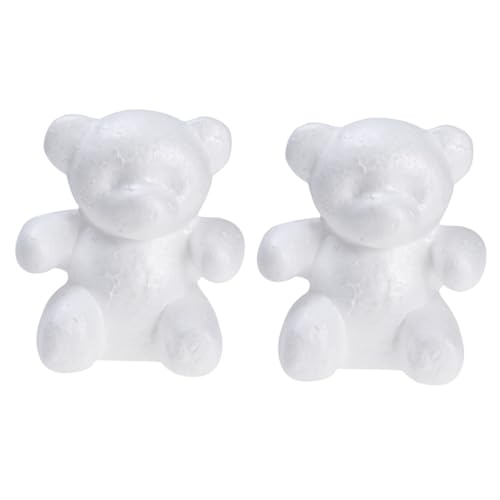 ARTSEWPLY 2 Stück Schaumstoff Bärenform DIY Bastelmodell zum Bemalen und Dekorieren für Hochzeit Party Blumenarrangements Handgemachte Deko ARTSEWPLY 2 Stück Schaumstoff Bärenform DIY Bastelmodell zum Bemalen und Dekorieren für Hochzeit Party Blumenarrangements Handgemachte Deko von ARTSEWPLY