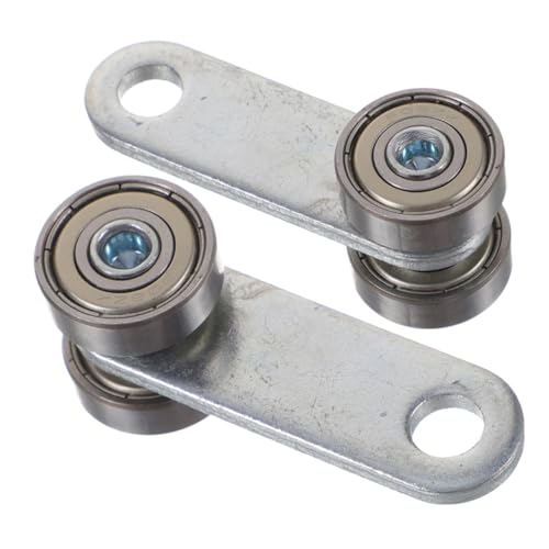 ARTSEWPLY 2 Stück Schiebetür Doppelrollen mit Doppel kugellager Robuste Stahl schiebetürlaufrollen für Türen bis Verschleißfeste Laufrollen für Wohn Gewerbeanwendungen Schiebetürrollen von ARTSEWPLY