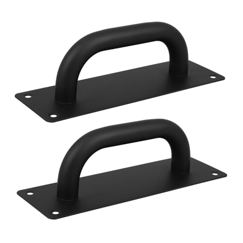 ARTSEWPLY 2 Stück Schwarzer Push Pull Türgriff mit Dicker Oberfläche Robust und Verschleißfest Ergonomisch für Schiebetüren und Durchgangstüren Teiliges mit Schraubenmontage von ARTSEWPLY