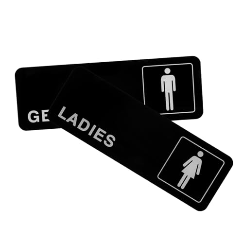 ARTSEWPLY 2 Stück Teiliges Acryl Wc schild Männer Frauen Langlebiges Pflegeleichtes Toilettenschild Kreatives Design Selbstklebend für Badezimmer Büro Hotel Geschäft Vielseitig Einsetzbar von ARTSEWPLY
