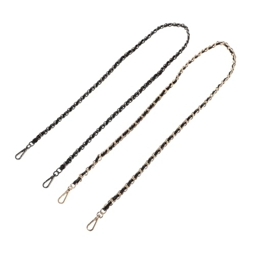ARTSEWPLY 2 Stück Teiliges Metalltaschenketten mit Verschluss DIY Ersatz kettenriemen für Handtaschen Umhängetaschen und Clutches Einfache Montage Schwarz Goldfarben ARTSEWPLY 2 Stück Teiliges Metalltaschenketten mit Verschluss DIY Ersatz kettenriemen für Handtaschen Umhängetaschen und Clutches Einfache Montage Schwarz Goldfarben von ARTSEWPLY