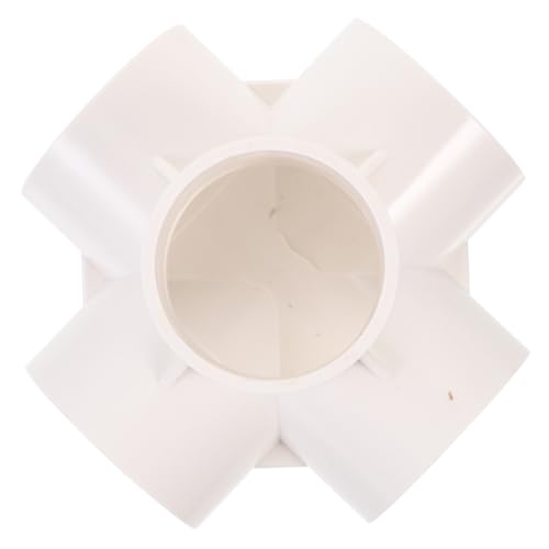 ARTSEWPLY 2 Stück Teiliges PVC Rohrfitting Wege Verbinder PVC Rohrverbinder Winkelanschluss für Gartenregal DIY Rohrsystem von ARTSEWPLY