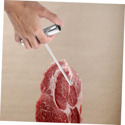 ARTSEWPLY 2 Stück Teiliges T griff Fleischhaken aus Robustem Eisen mit Verzinkter Beschichtung Langlebig und Rutschfest für Vielseitige Fleischverarbeitung Metzgerei und Bbq einsatz von ARTSEWPLY